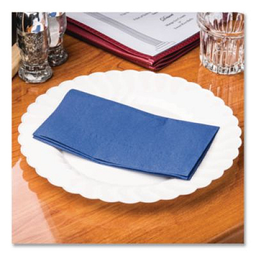 Hoffmaster Dinner Napkins, 2-Ply, 15 x 17, Navy Blue, 1,000/Carton (180522)