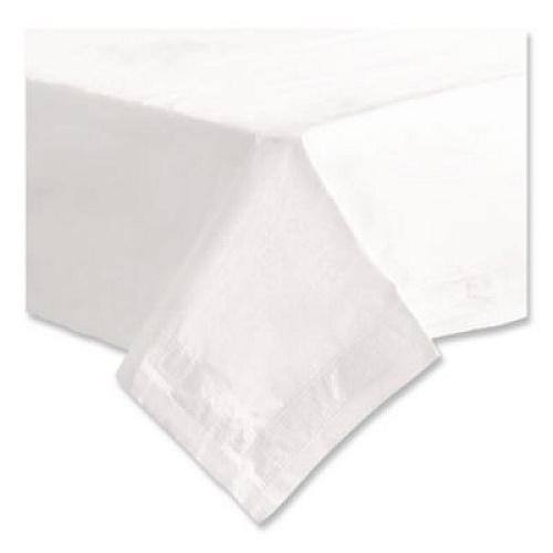 Hoffmaster Tissue/Poly Tablecovers, 54" x 54", White, 50/Carton (210046)