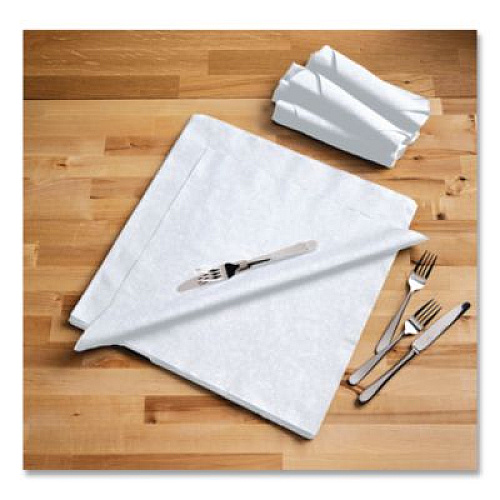 Hoffmaster Airlaid Flat Pack Napkins, 1 Ply, 15.5 x 15.5, White, 1,000/Carton (253263)
