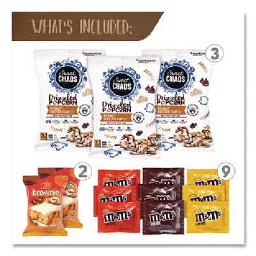 Snack Box Pros Peanut Butter and Chocolate Dessert Box, Peanut Butter Chocolate, 24 Assorted Snacks/Box (70000193)