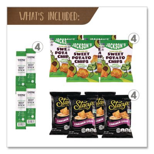 Snack Box Pros Sweet and Spicy Snack Box, 22 Assorted Snacks/Box (70000194)