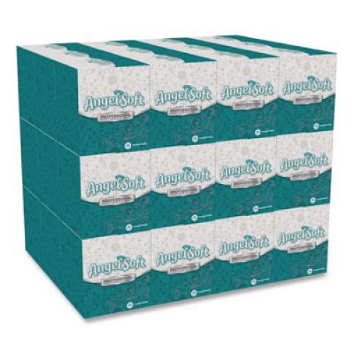 Georgia Pacific Professional Angel Soft ps Premium Facial Tissue, Cube Box, 2-Ply, White, 96 Sheets/Box (46580BX)