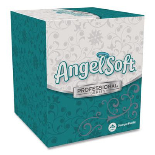 Georgia Pacific Professional Angel Soft ps Premium Facial Tissue, Cube Box, 2-Ply, White, 96 Sheets/Box (46580BX)
