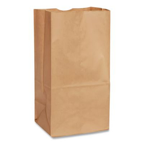 Ross & Wallace Paper Products Grocery Paper Bags, 10# Size, Extra-Heavy-Duty, 60# Basis Weight, 7" x 4.38" x 13.75", Kraft, 500/Bundle (GX10500)