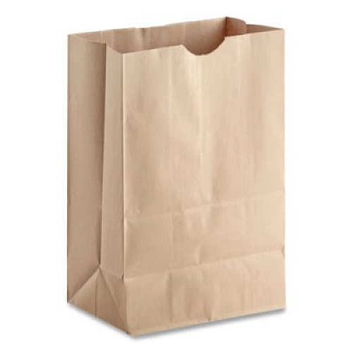 Ross & Wallace Paper Products Grocery Paper Bags, 1/6 BBL Size, 40# Basis Weight, 12" x 7" x 17", Kraft, 400/Bundle (SK164040)