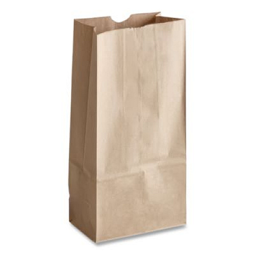 Ross & Wallace Paper Products Grocery Paper Bags, 16# Size, Heavy-Duty, 50# Basis Weight, 7.75" x 4.75" x 16", Kraft, 500/Bundle (GH16)