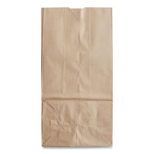 Ross & Wallace Paper Products Grocery Paper Bags, 16# Size, Heavy-Duty, 50# Basis Weight, 7.75" x 4.75" x 16", Kraft, 500/Bundle (GH16)
