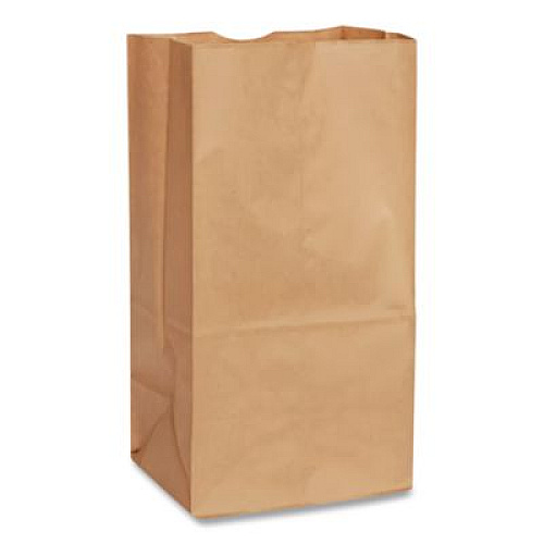 Ross & Wallace Paper Products Grocery Paper Bags, 12# Size, 40# Basis Weight, 7" x 4.38" x 13.75", Kraft, 1,000/Bundle (GK12)