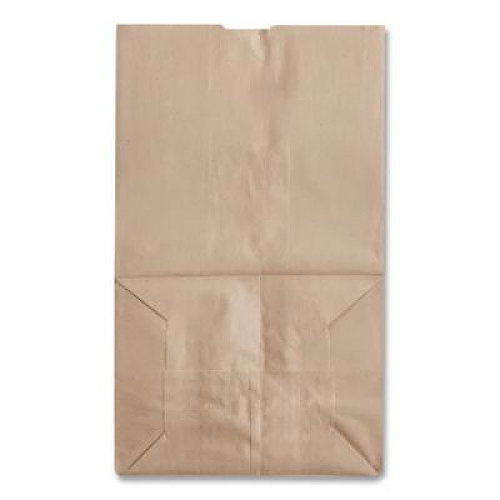 Ross & Wallace Paper Products Grocery Paper Bags, 20# Squat Size, 40# Basis Weight, 8.13" x 5.88" x 12.5", Kraft, 500/Bundle (GK20S500)