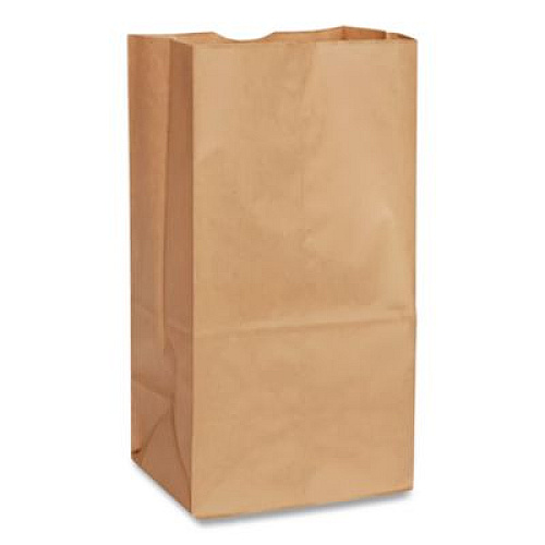 Ross & Wallace Paper Products Grocery Paper Bags, 4# Size, 30# Basis Weight, 5" x 3.13" x 9.88", Kraft, 500/Bundle (GK4500)