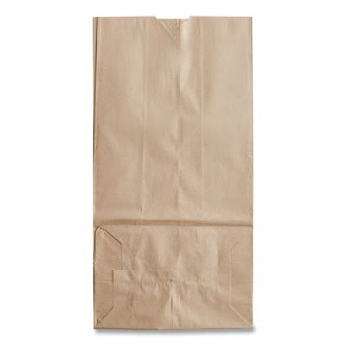 Ross & Wallace Paper Products Grocery Paper Bags, 20# Size, 40# Basis Weight, 8.25" x 5.25" x 16.13", Kraft, 500/Bundle (GK20500)