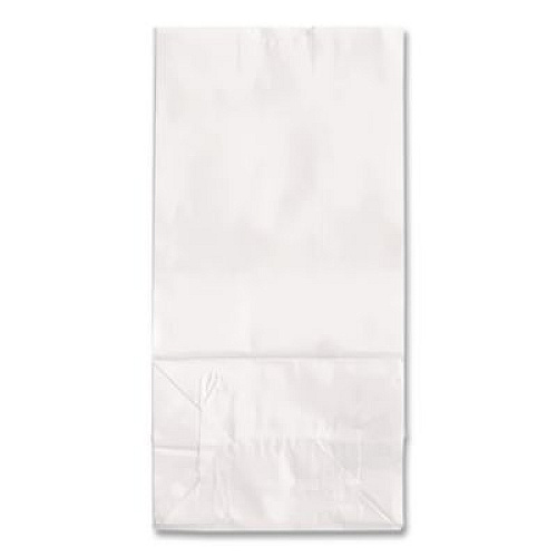 Ross & Wallace Paper Products Grocery Paper Bags, 4# Size, 30# Basis Weight, 5" x 3.13" x 9.88", White, 500/Bundle (GW4500)