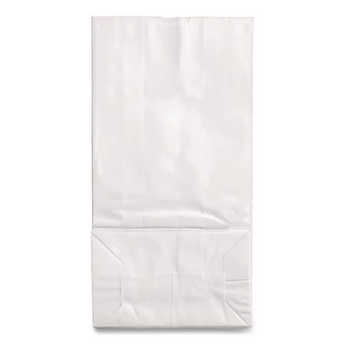 Ross & Wallace Paper Products Grocery Paper Bags, 12# Size, 40# Basis Weight, 7" x 4.38" x 13.75", White, 500/Bundle (GW12500)