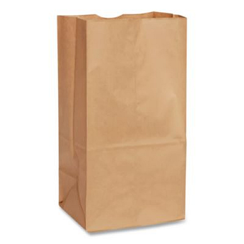 Ross & Wallace Paper Products Grocery Paper Bags, 8# Size, Extra-Heavy-Duty, 60# Basis Weight, 6" x 3.88" x 12.5", Kraft, 500/Bundle (GX8500)