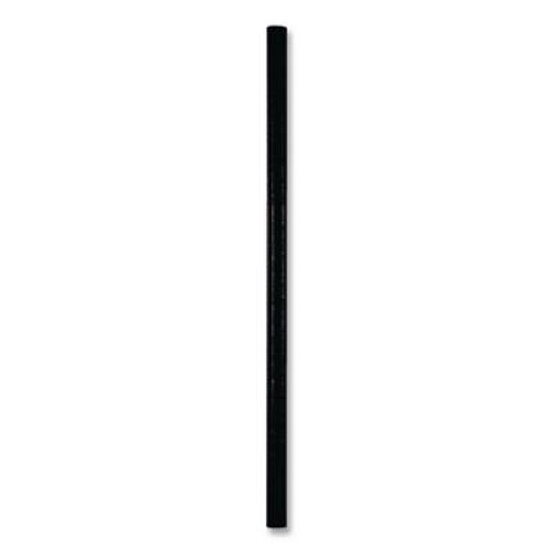 Hoffmaster Aardvark Paper Straws, 5.75", Black, 3,200/Carton (61612099)