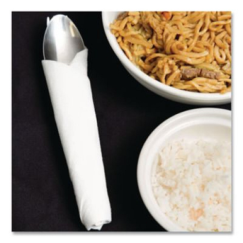 HOSPECO TASKBrand TopLine Linen Replacement Napkins, 1-Ply White, 16 x 16, 1,000/Carton (NLRVDFBW)