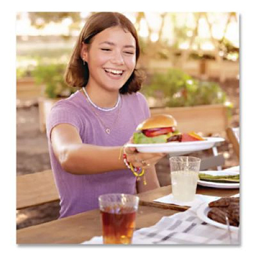 Chinet Savaday Molded Fiber Plates, Paper, 10" dia, Cream, 500/Carton (10117)