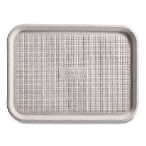 Chinet StrongHolder Molded Fiber Food Trays, 9 x 12 x 1, Beige, Paper, 250/Carton (20815)
