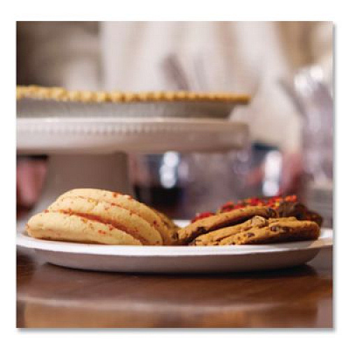 Chinet Classic Paper Dinnerware, Plate, 9.75" dia, White, 125/Pack, 4 Packs/Carton (21232)