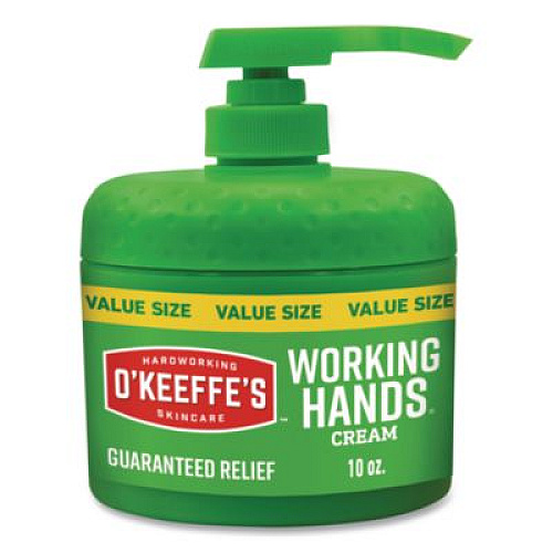 O'Keeffe's Working Hands Hand Cream, 10 oz Pump Bottle, Unscented, 2/Carton (116639)