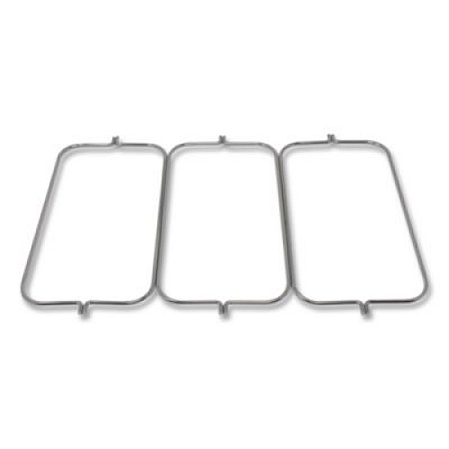 Triple Waste Wire Bag Holder for Rubbermaid Commercial Janitorial and Housekeeping Carts, 3 x 12.5 x 0.13, Steel (FG9T89L10000)