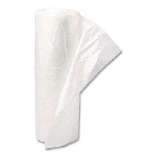 Inteplast Group Low-Density Commercial Can Liners, 45 gal, 0.8 mil, 40" x 46", White, Interleaved Roll, 25 Bags/Roll, 4 Rolls/Carton (SL4046XHW)