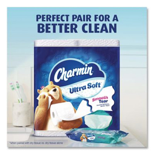 Charmin Ultra Soft Bathroom Tissue, Septic Safe, 2-Ply, White, 312 Sheets/Roll, 18 Rolls/Carton (19369)