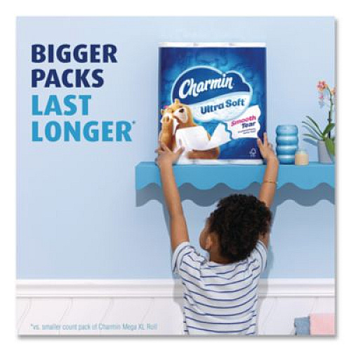 Charmin Ultra Soft Bathroom Tissue, Septic Safe, 2-Ply, White, 312 Sheets/Roll, 18 Rolls/Carton (19369)