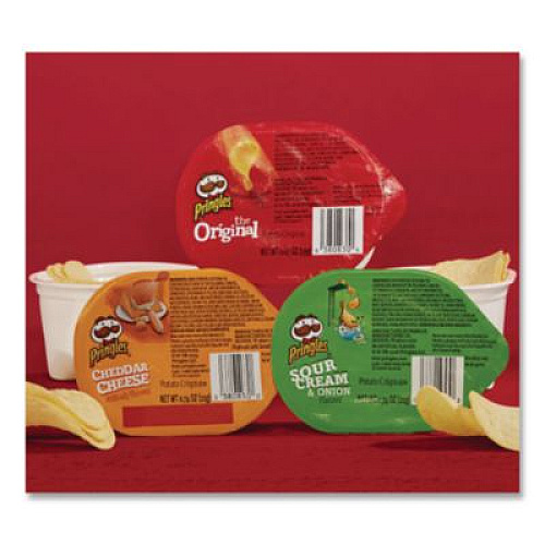 Pringles Potato Chips, Assorted, 0.67 oz Tub, 18 Tubs/Box, 2 Boxes/Carton (22000407)