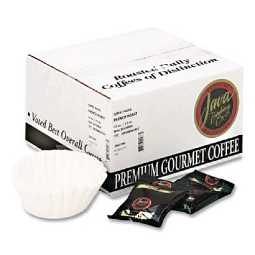 Distant Lands Coffee Coffee Portion Packs, 1.5oz Packs, 100% Colombian, 42/Carton (302742)