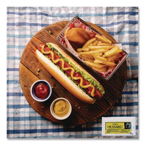 Vistar Condiment Packets, Mustard, 0.16 oz Packet, 200/Carton (80006)