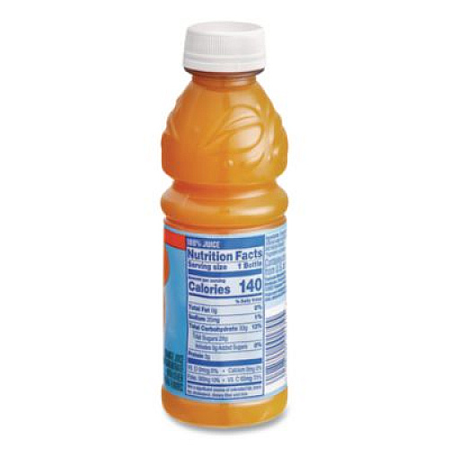 Tropicana 100% Juice, Orange, 10oz Bottle, 24/Carton (55154)