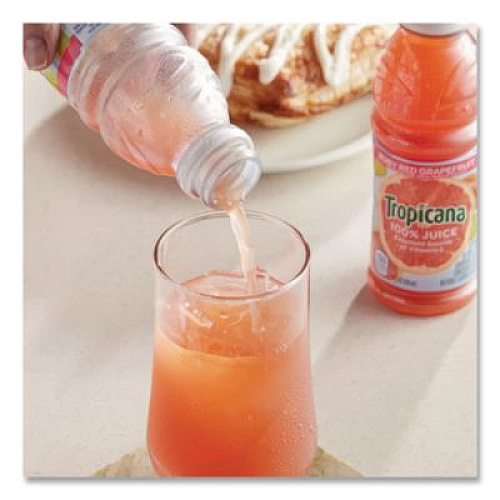 Tropicana 100% Juice, Ruby Red Grapefruit, 10oz Bottle, 24/Carton (57161)