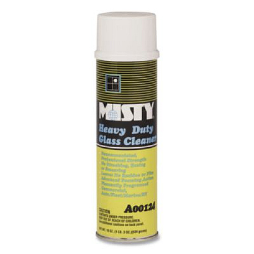 Misty Heavy-Duty Glass Cleaner, Citrus, 19 oz Aerosol Spray, 12/Carton (1001482)