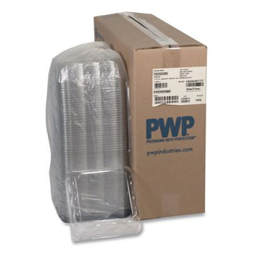Pactiv Evergreen Recycled Container Lid, Dome Lid for 6 x 6 Brownie Container, 7.5 x 7.5 x 2.02, Clear, Plastic, 195/Carton (75S20SDOME)