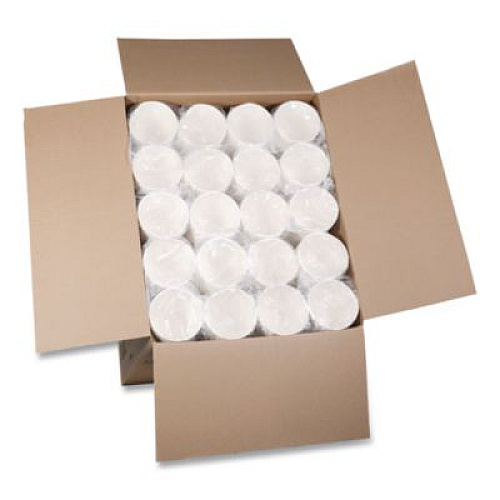 Pactiv Evergreen Paper Round Food Container, 32 oz, 4.5" Diameter x 5.1" h, White, 500/Carton (D32RB)