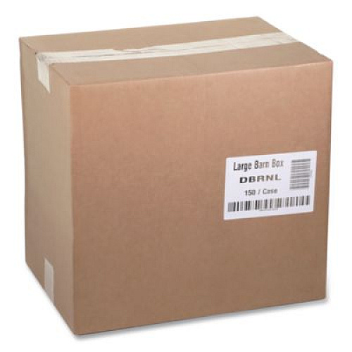 Pactiv Evergreen Paperboard Barn Box with Handle, 9 x 5.9 x 3.1, Basketweave, Paper, 150/Carton (DBRNL)
