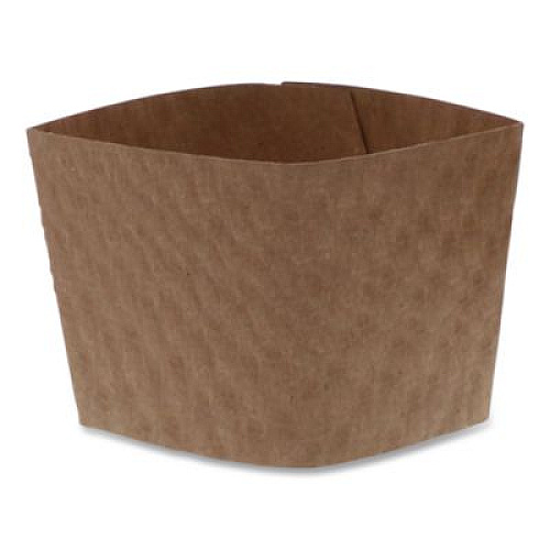 Pactiv Evergreen Hot Cup Sleeve, Fits 10 oz to 24 oz Cups, Brown, 1,000/Carton (DSLVBRN)