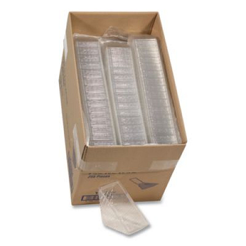 Pactiv Evergreen Plastic Hinged Lid Sandwich Container, 3.25 x 6.5 x 3, Clear, 85/Pack, 3 Packs/Carton (Y11334)