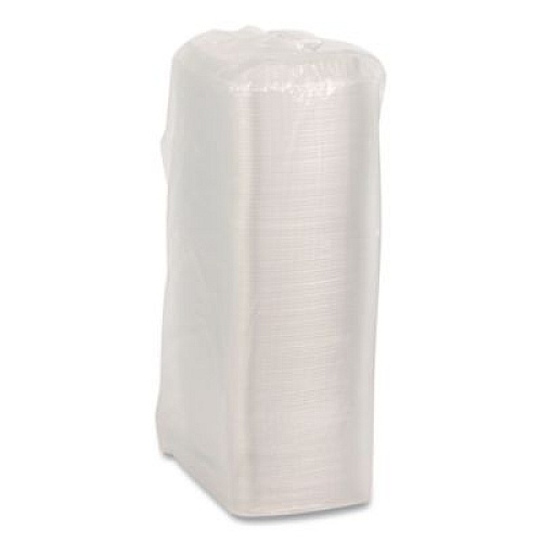 Pactiv Evergreen Showcase Deli Container Lid, Dome Lid For 3-Compartment 48/64 oz Containers, 9 x 7.4 x 1, Clear, Plastic, 220/Carton (YCI853010000)