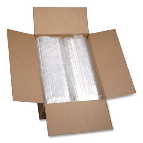 Pactiv Evergreen OPS Dome-Style Lid, 17S Deep Dome, 8.3 x 4.8 x 2.1, Clear, Plastic, 250/Carton (0CI8D17S0000)