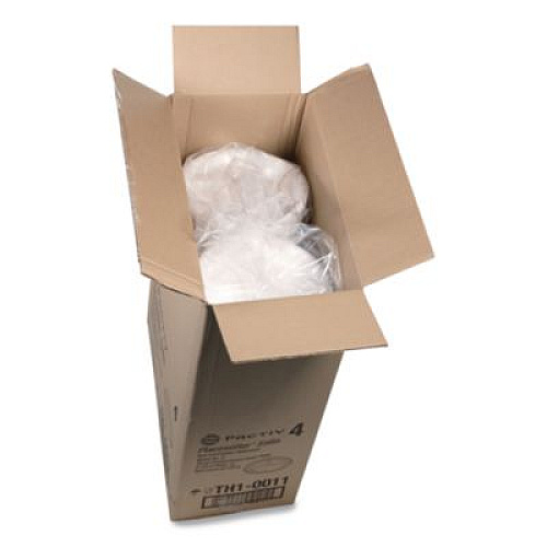 Pactiv Evergreen Placesetter Satin Non-Laminated Foam Dinnerware, 3-Compartment Plate, 9" dia, White, 500/Carton (0TH10011)