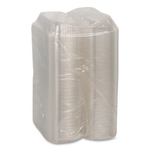 Pactiv Evergreen ClearView SmartLock Hinged Lid Container, 23 oz, 8.5 x 4 x 2.5, Clear, Plastic, 250/Carton (YCI81048)
