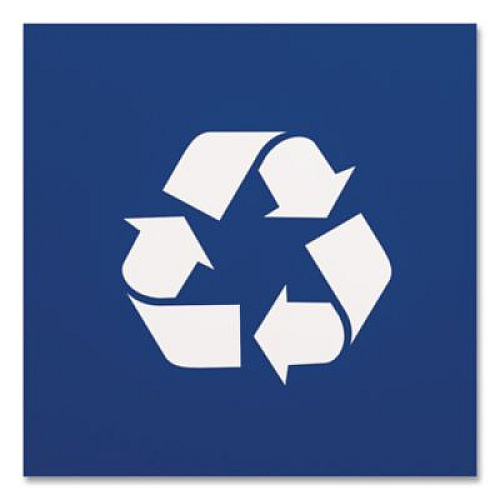 Boardwalk Deskside Recycling Bin, 3 gal, Polypropylene, Blue (12QTRECYCLEB)