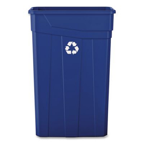 Boardwalk Slim Recycling Container, 23 gal, Polypropylene, Blue (23GLRECYCLEB)