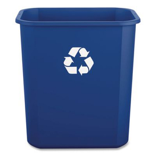 Boardwalk Recycling Container, 7 gal, Polypropylene, Blue (28QTRECYCLEB)