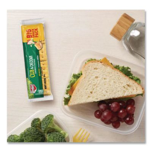 Keebler Sandwich Cracker, Club and Cheddar, 8 Cracker Snack Pack, 12/Box (21163)