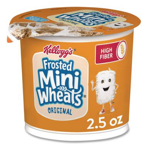 Kellogg's Breakfast Cereal, Frosted Mini Wheats, Single-Serve, 6/Box (42799)