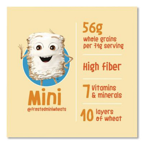 Kellogg's Breakfast Cereal, Frosted Mini Wheats, Single-Serve, 6/Box (42799)