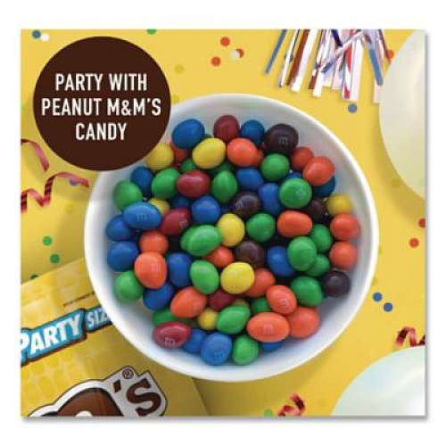 M & M's Milk Chocolate Candies, Milk Chocolate and Peanuts, 38 oz Bag (55116)
